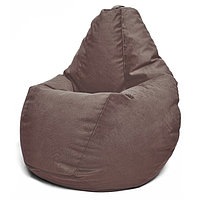 Кресло-мешок «Груша» Позитив Maserrati, размер XL, диаметр 95 см, высота 125 см, велюр, цвет коричневый