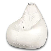 Кресло-мешок «Груша» Позитив Кольт, размер XXXL, диаметр 110 см, высота 145 см, искусственная кожа, цвет белый