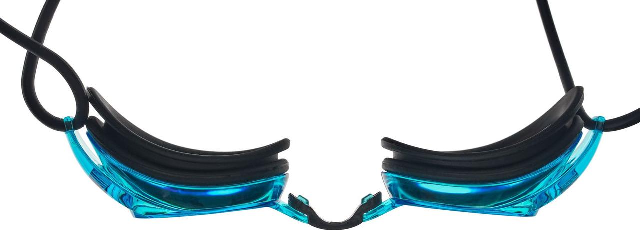 Очки для плавания, серия "Спорт", черные цвет линзы - голубой - фото 4 - id-p168546525