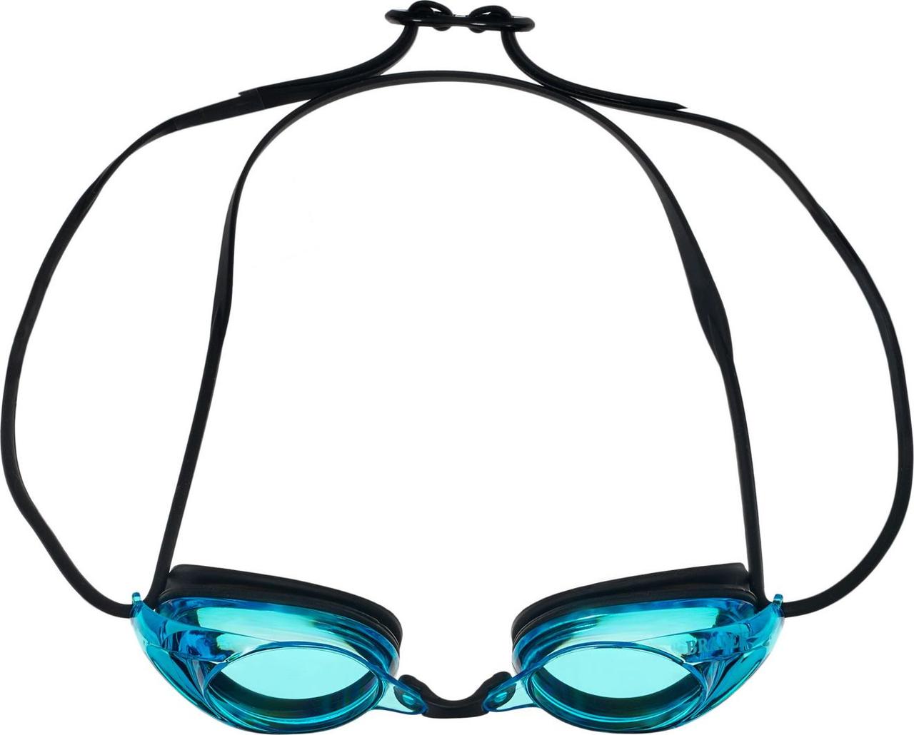 Очки для плавания, серия "Спорт", черные цвет линзы - голубой - фото 5 - id-p168546525