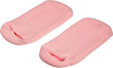 Маска-носки увлажняющие гелевые многоразового использования, розовые, фото 2