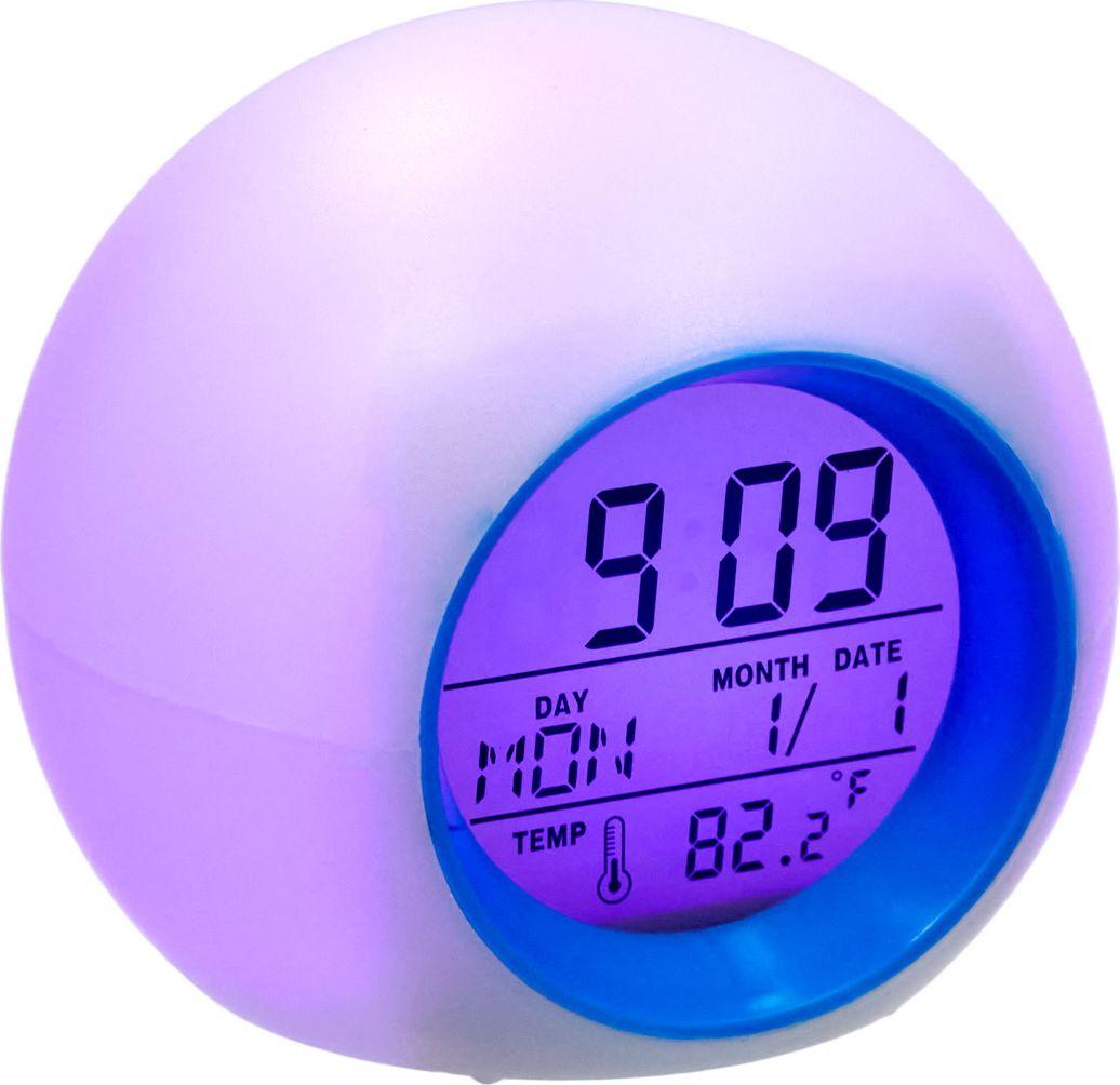 Метеостанция с подсветкой RSB "BALL", 8,5x8,5x8см, пластик, белый - фото 6 - id-p168546944