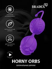 Вагинальные шарики Horny Orbs, фиолетовый, фото 3
