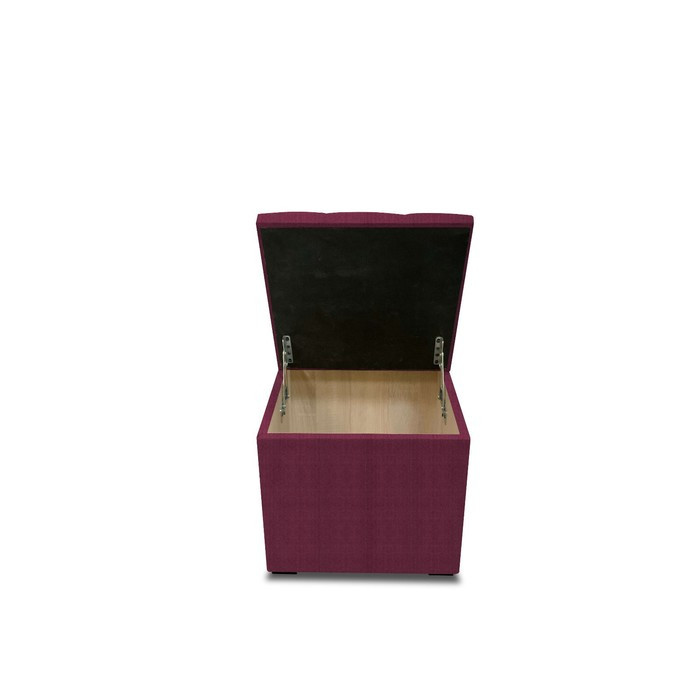Пуф с крышкой и утяжкой, 400 × 400 × 420 мм, велюр shaggy, цвет wine - фото 2 - id-p190097097