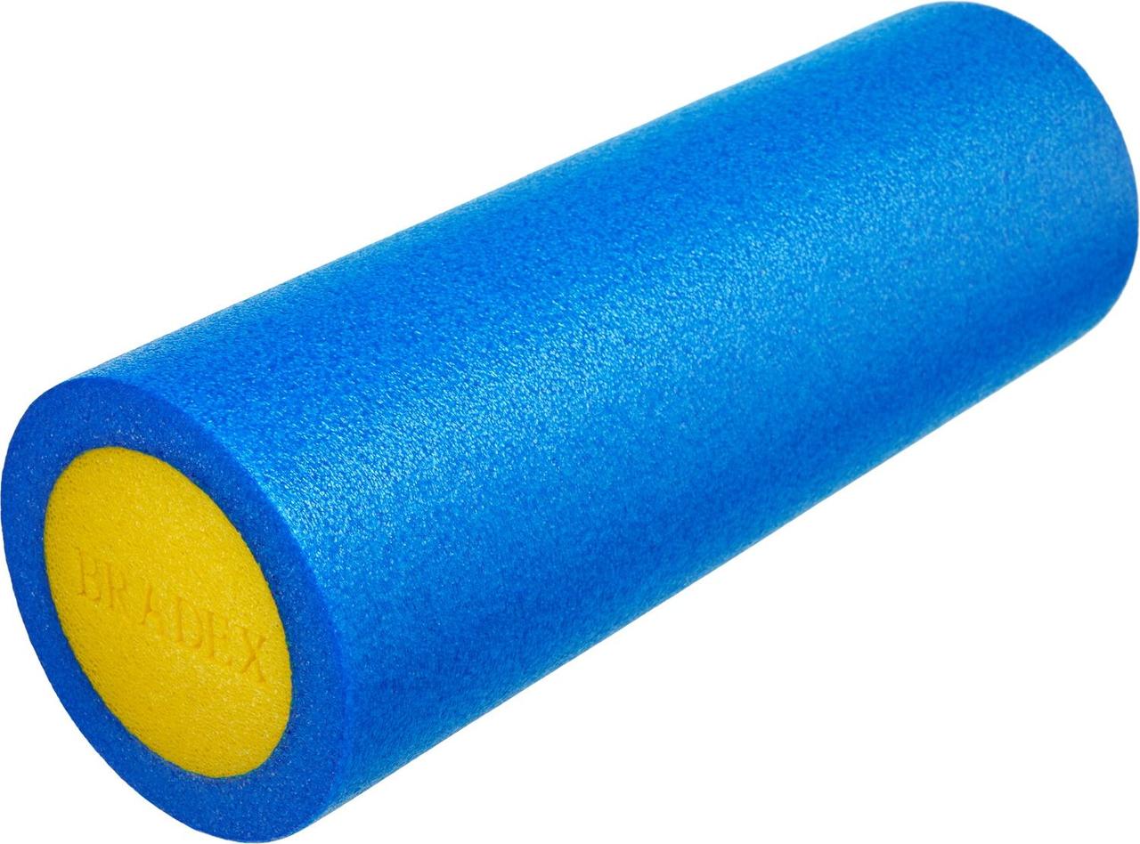 Ролик для йоги и пилатеса Bradex SF 0818, 15*45 см, голубой/желтый - фото 1 - id-p175042724