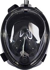 Маска для плавания и снорклинга с креплением для экшн-камеры, черная, L,XL, фото 3