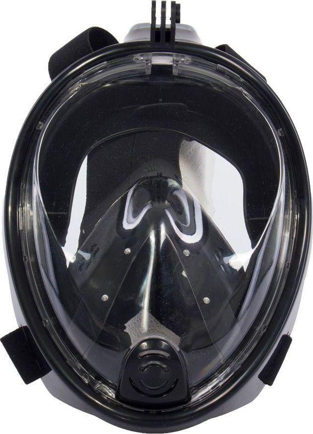 Маска для плавания и снорклинга с креплением для экшн-камеры, черная, L,XL - фото 3 - id-p168546268