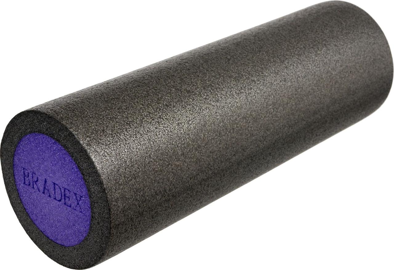 Ролик для йоги и пилатеса Bradex SF 0821, 15*45 см, серый/фиолетовый