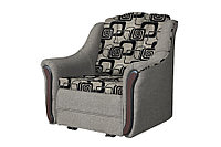 Кресло-кровать Виктория (рогожка кубики коричневые/рогожка бежевый)