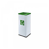 Урна "Alda Eco Prestige" для раздельного сбора мусора, 60 л, металл, серый/зеленый