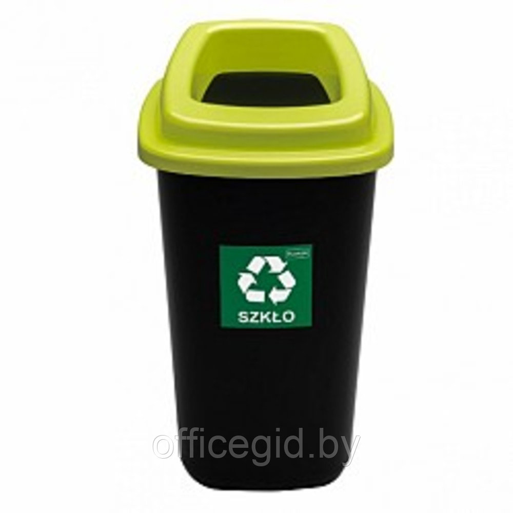 Урна Plafor Sort bin для мусора 90л, цв.черный/зеленый - фото 1 - id-p190102411
