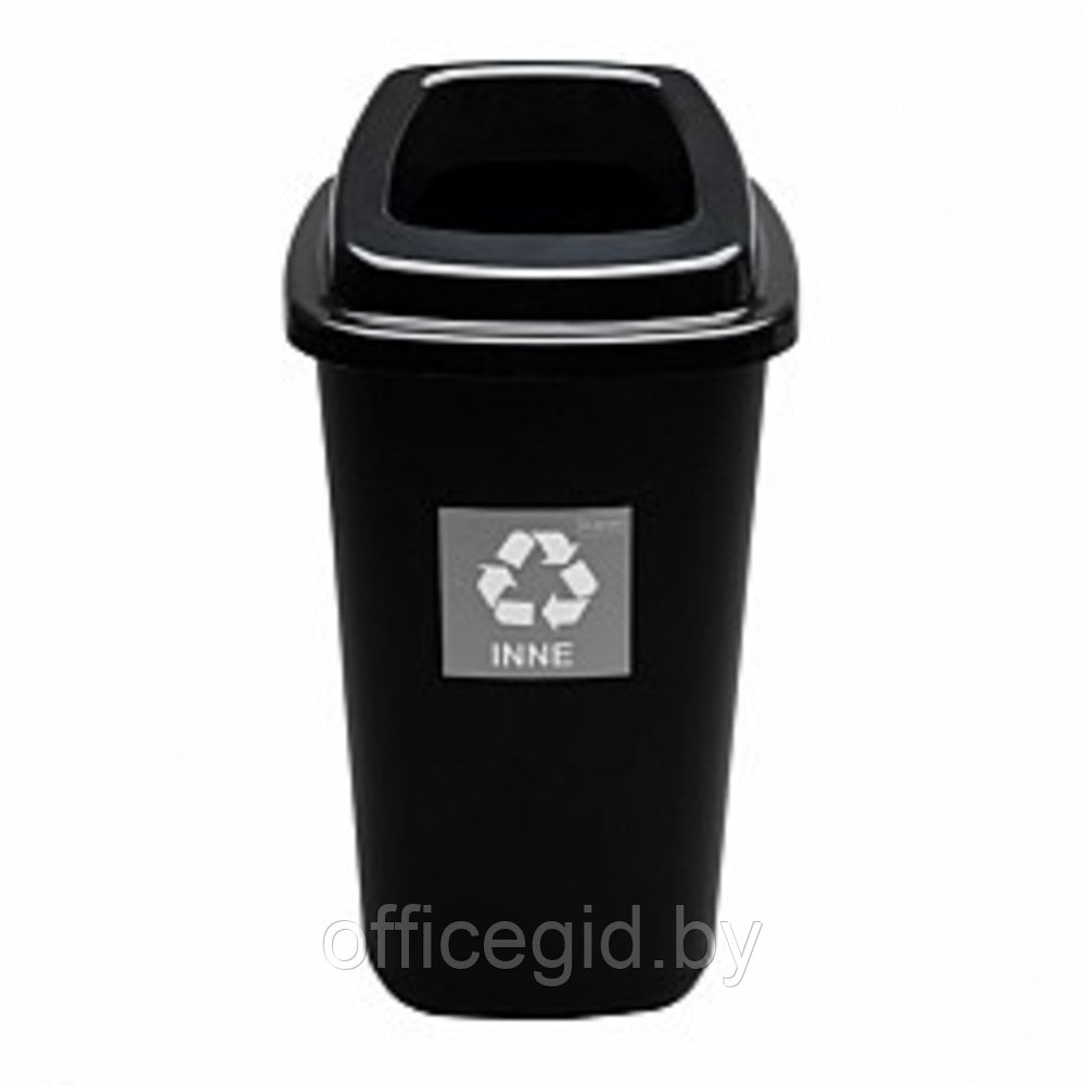 Урна Plafor Sort bin для мусора 90л, цв.черный/голубой - фото 2 - id-p190102416