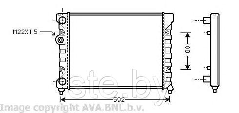 Радиатор двигателя SFEC RR065187 (аналог VW2029, KA000959) - фото 1 - id-p190107336