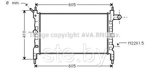 Радиатор двигателя OL2023 (SFEC RR063276)