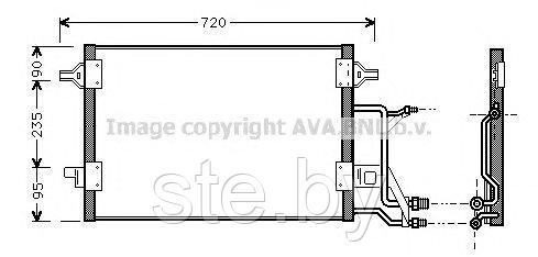 Радиатор кондиционера AI5176=AI5173 (SFEC RK094593