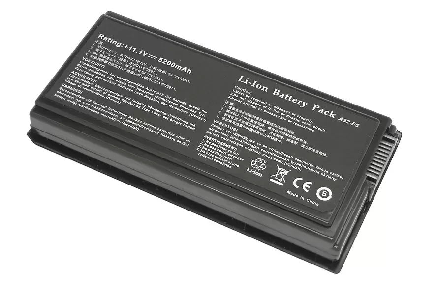 Аккумулятор (батарея) для ноутбука Asus F5 X50 X59 5200мАч, черный (OEM)