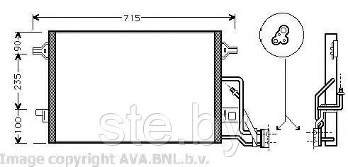 Радиатор кондиционера VW5189 (SFEC RK094592)