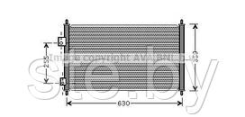 Радиатор кондиционера HD5165=HD5202 (SFEC RK094733)