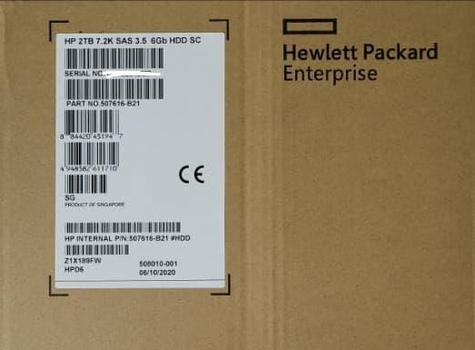 507616-B21 508010-001 Жесткий диск HP 2TB 7.2K 6G 3.5 SAS DP