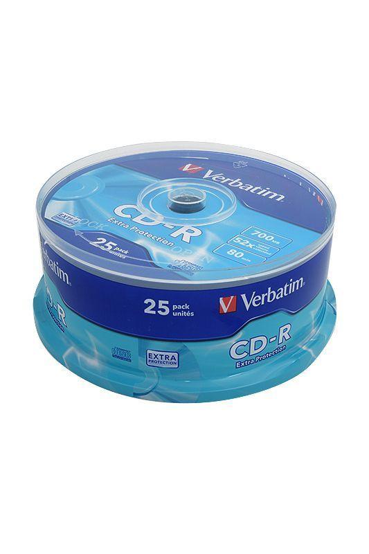 Записываемый компакт-диск Verbatim 43432 CD-R DL CB/25 700Mb, 1 штука