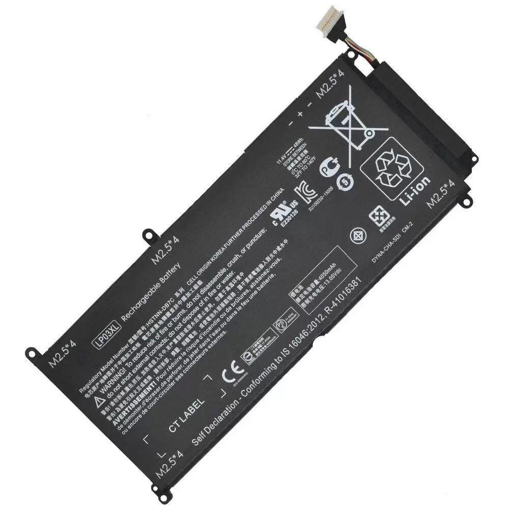Аккумулятор (батарея) LP03XL, HSTNN-DB7C, HSTNN-DB6X для ноутбука HP Envy 14-j100, 15-AE000, 4050мАч, 11.4В,