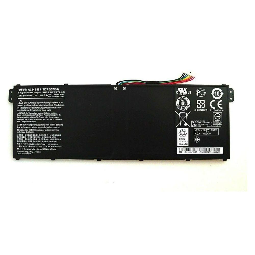 Аккумулятор (батарея) AC14B18J для ноутбука Acer Aspire V3-111, E3-111, E3-112, ES1-511, 11.31В, 3115мАч