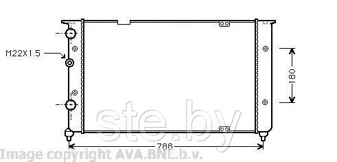 Радиатор двигателя VW2103 (SFEC RR065249) - фото 1 - id-p190113618