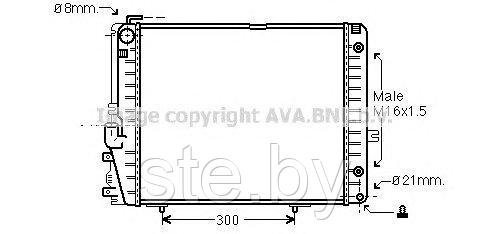 Радиатор двигателя MS2072 (SFEC RR062683) - фото 1 - id-p190118920