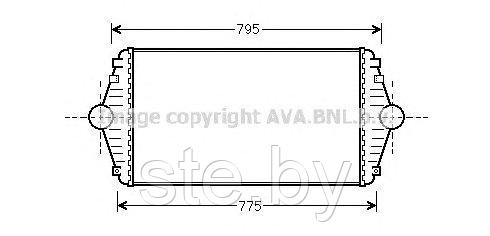 Радиатор интеркулера CN4086 (SFEC RR096849)