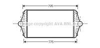 Радиатор интеркулера CN4086 (SFEC RR096849)