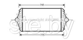 Радиатор интеркулера CN4086 (SFEC RR096849)