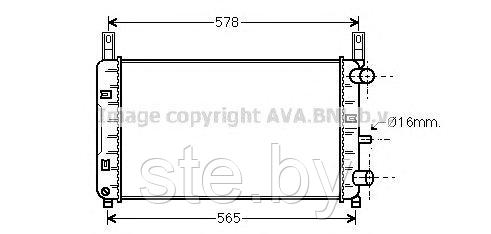 Радиатор двигателя FD2117 (SFEC RR730483) - фото 1 - id-p190119955