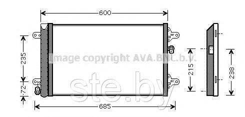 Радиатор кондиционера VW5183 (SFEC RK094575) - фото 1 - id-p190122320