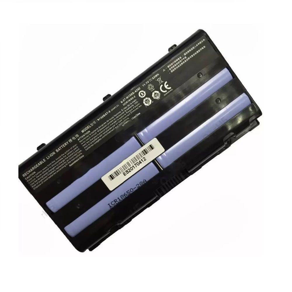 Аккумулятор (батарея) N150BAT-6 для ноутбука Clevo N150BAT-6, 5400мАч, 11.1В