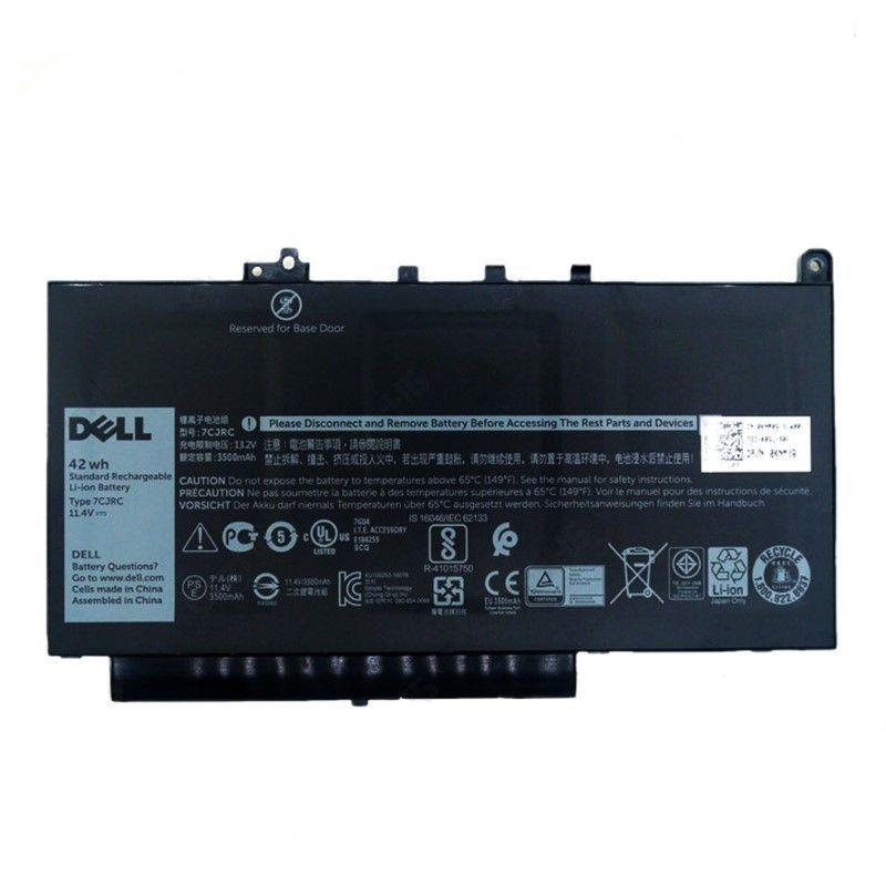 Аккумулятор (батарея) 7CJRC для ноутбука Dell Latitude 12 E7270, 12 E7470, 3530мАч, 11.4В