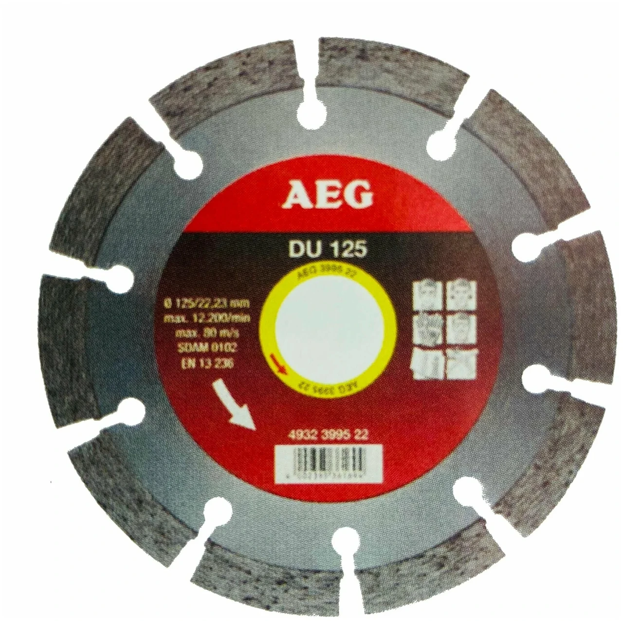 Диск алмазный сегментный AEG DU 125 (125х22.2 мм) 4932399522