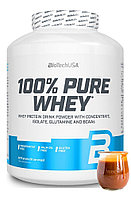 Протеин сывороточный (концентрат+изолят) 100% Pure Whey Biotech USA 2270г (соленая карамель)