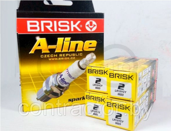 Свеча зажигания LR15YC дв. УМЗ-4216, 4213 Е3 (к-т 4 шт) BRISK LR15YC