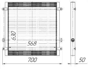 Радиатор масляный Б140К.1301.1000 Амкодор 332(А/В), А-342, А-352