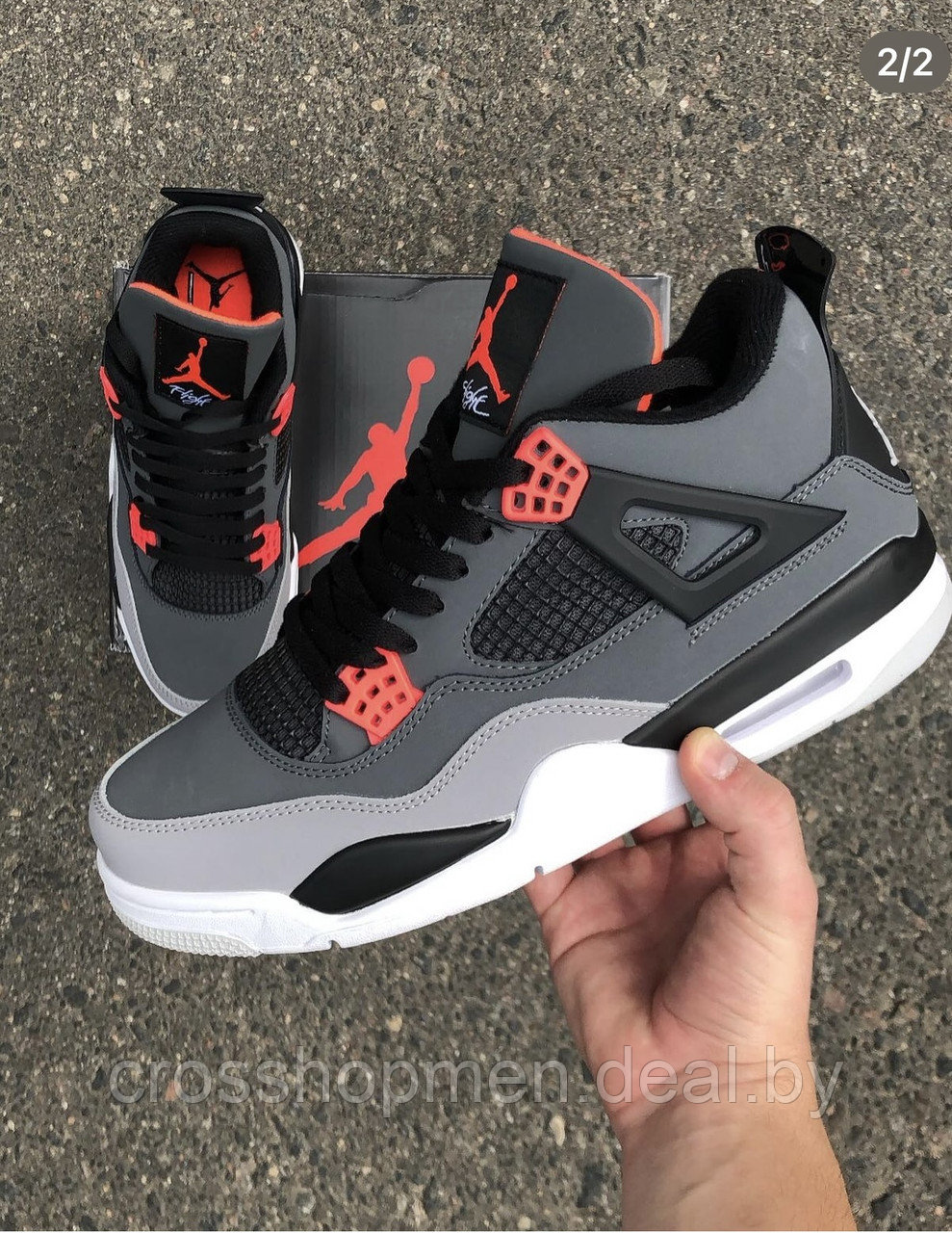 Кроссовки Nike X Off White Air Jordan 4 - фото 2 - id-p190142027