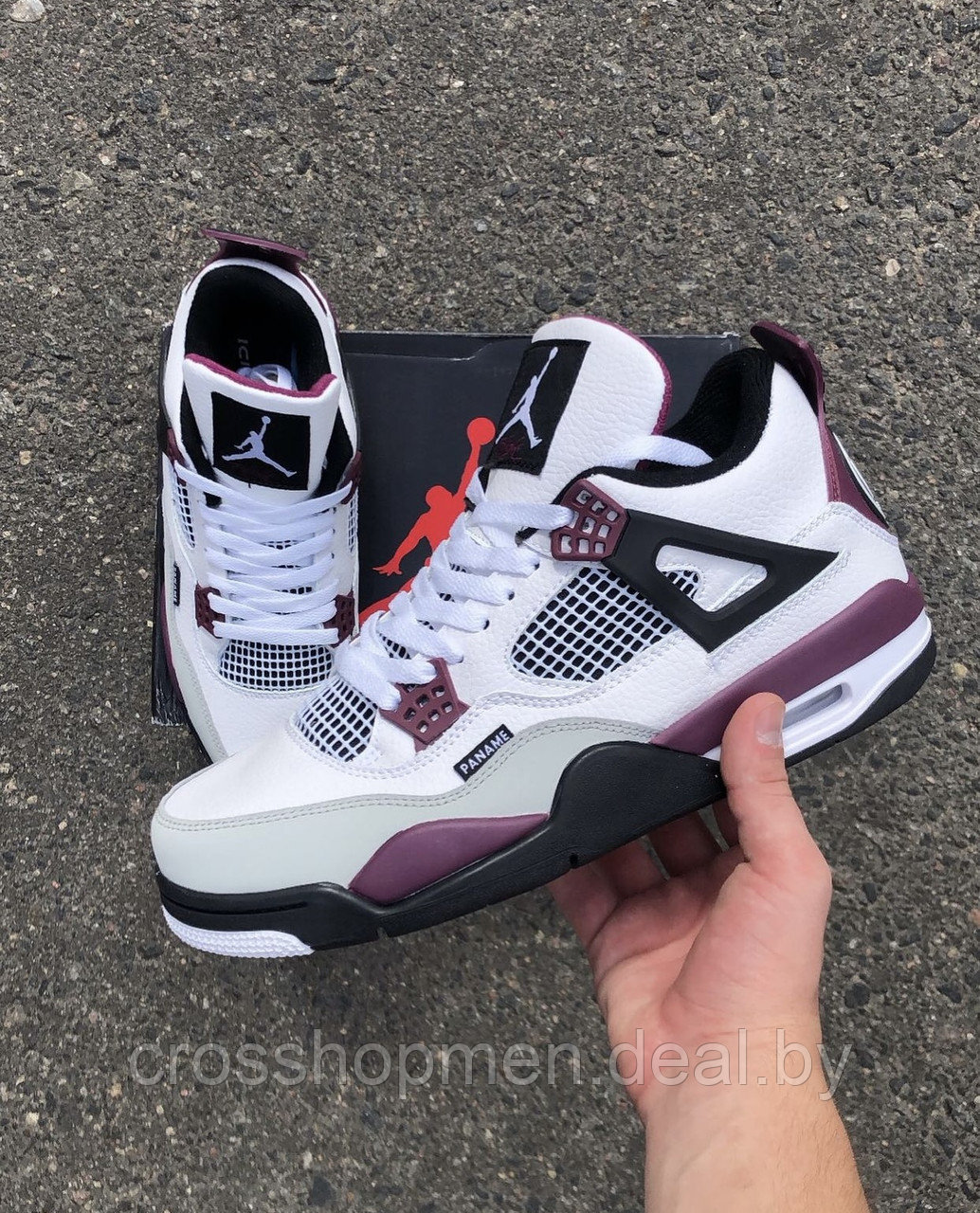 Кроссовки Nike X Off White Air Jordan 4 - фото 1 - id-p190143319