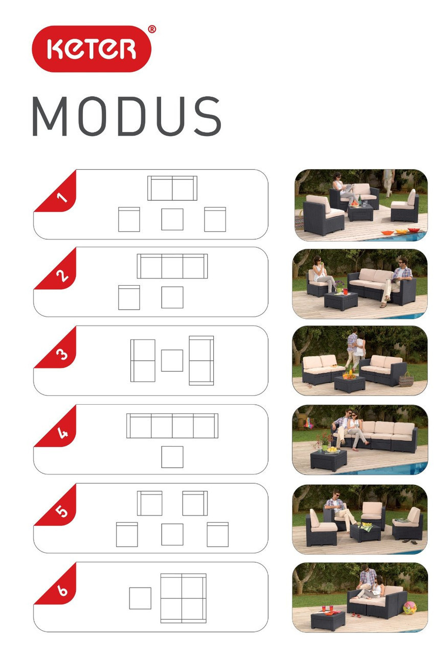 Комплект мебели трансформер Modus Set (Модус Сэт) 6 в 1 - фото 2 - id-p99511089