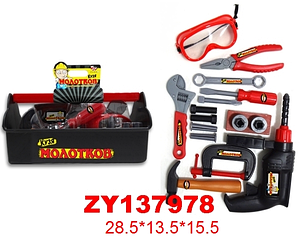 Детский игровой набор строительных инструментов в сундучке ZYK-021D-5 Zhorya Кузя Молотков