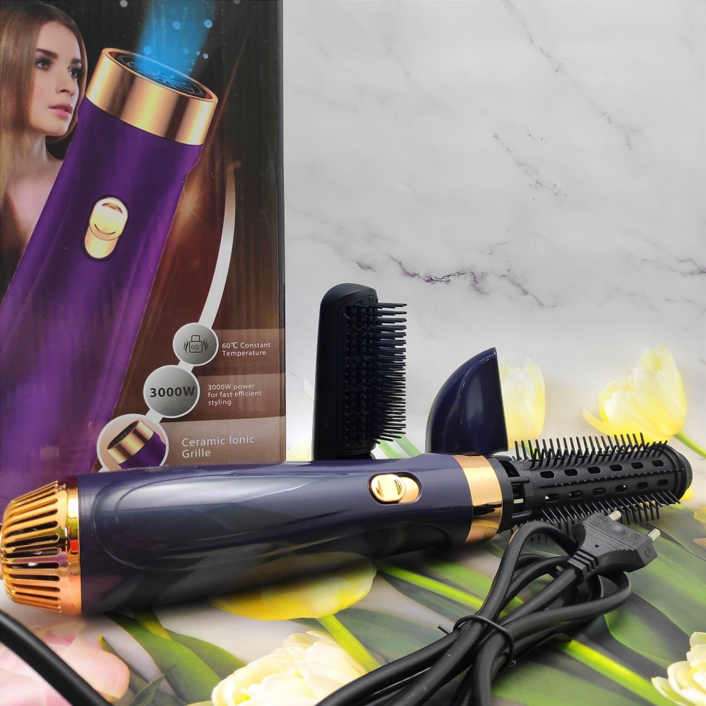 Профессиональный фен- стайлер для завивки и сушки волос 3 в 1 Salon Hair Care Remington RE-2060 (3 насадки, - фото 2 - id-p190171215