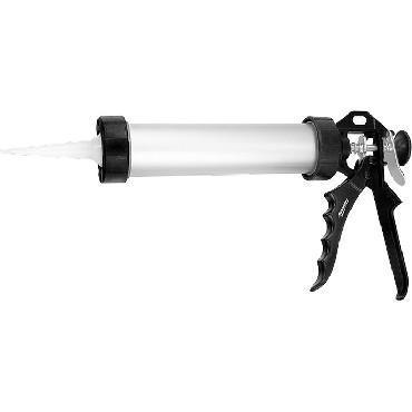 SPARTA Пистолет для герметика, 750 мл, "закрытый", алюминиевый корпус, круглый шток 8 мм 886485 - фото 1 - id-p190172682