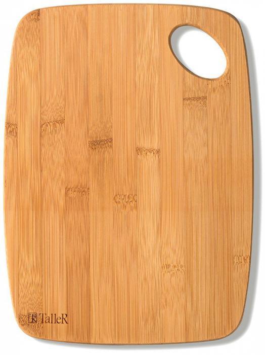 Доска разделочная деревянная для стейка TALLER 30x22 из бамбука - фото 1 - id-p190171828