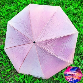 NEW Зонт наоборот двухсторонний UpBrella (антизонт) / Умный зонт обратного сложения Розовый цветок - фото 1 - id-p160831819