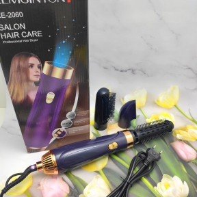 Профессиональный фен- стайлер для завивки и сушки волос 3 в 1 Salon Hair Care Remington RE-2060 (3 насадки, - фото 1 - id-p190173482