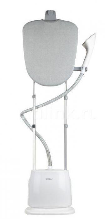 Вертикальный ручной отпариватель для одежды штор дома KITFORT КТ-975 белый профессиональный напольный - фото 1 - id-p190172336