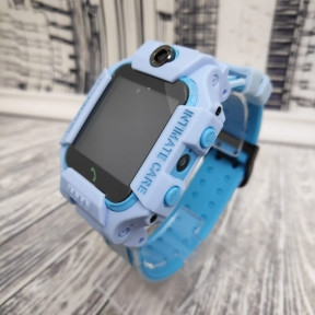 Часы детские Smart Watch Kids Baby Watch Q88 / Умные часы для детей Голубой корпус - голубой ремешок